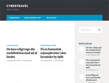 Tablet Screenshot of cybertravel.dk